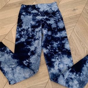Electric Rose Tye Dye Legging Small Blue